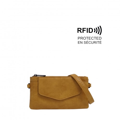 Priscilla Clutch - Honey Mustard 